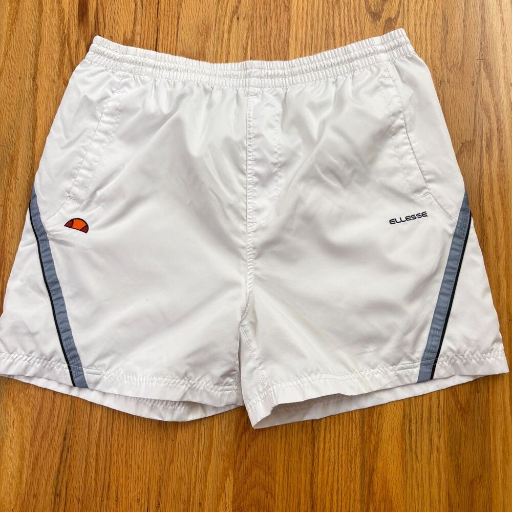 ELLESSE White Tennis Shorts Mens Size XL Workout